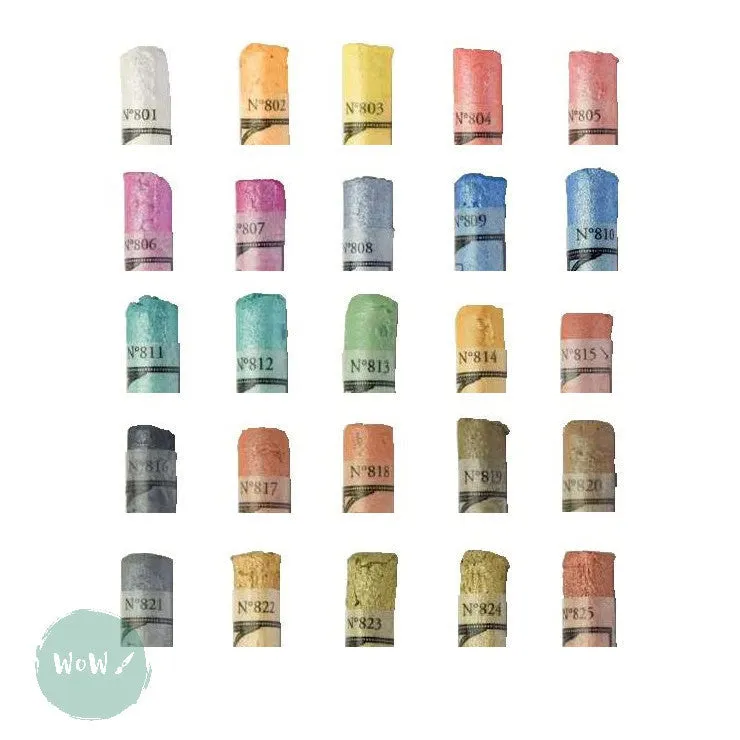 ARTISTS Soft Pastels - Sennelier - PASTEL L'ECU - SINGLE -	824	-	Iridescent  Yellow Gold 824