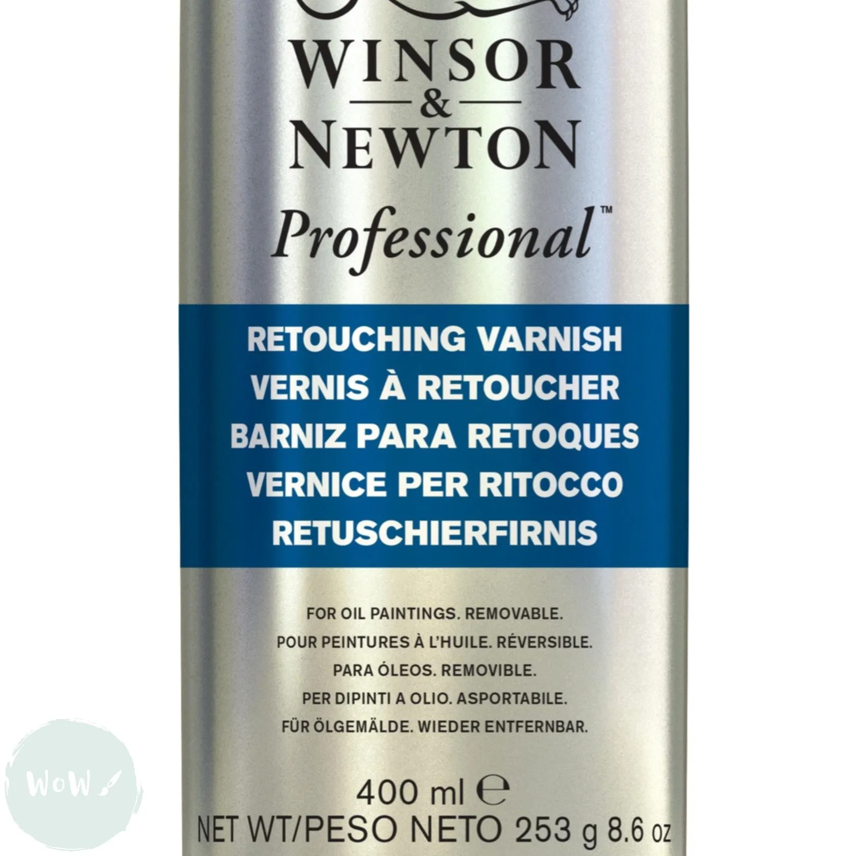 ARTISTS VARNISH SPRAY - Winsor & Newton – PROFESSIONAL - RETOUCHING – 400ml