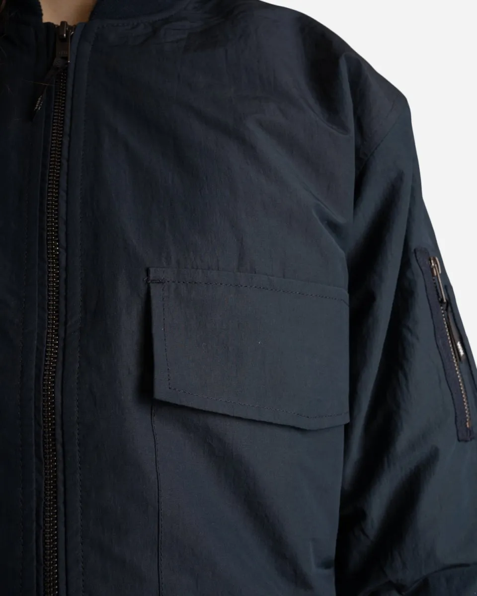 Athene Compact Nylon Jacket - Navy