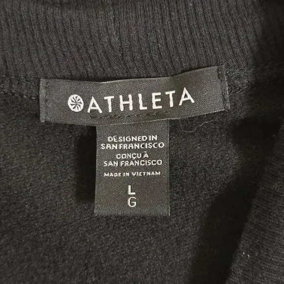 Athleta Poise Dance Wrap Black Versitile Closet Staple Workout Size L