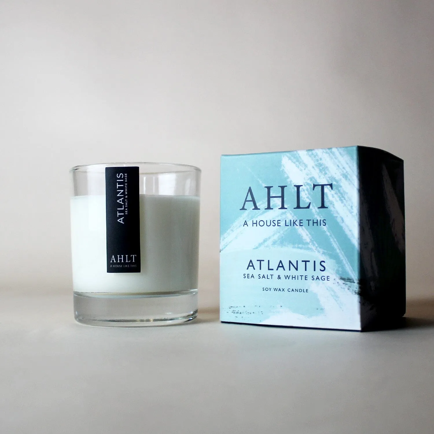 ATLANTIS Candle Clear Glass