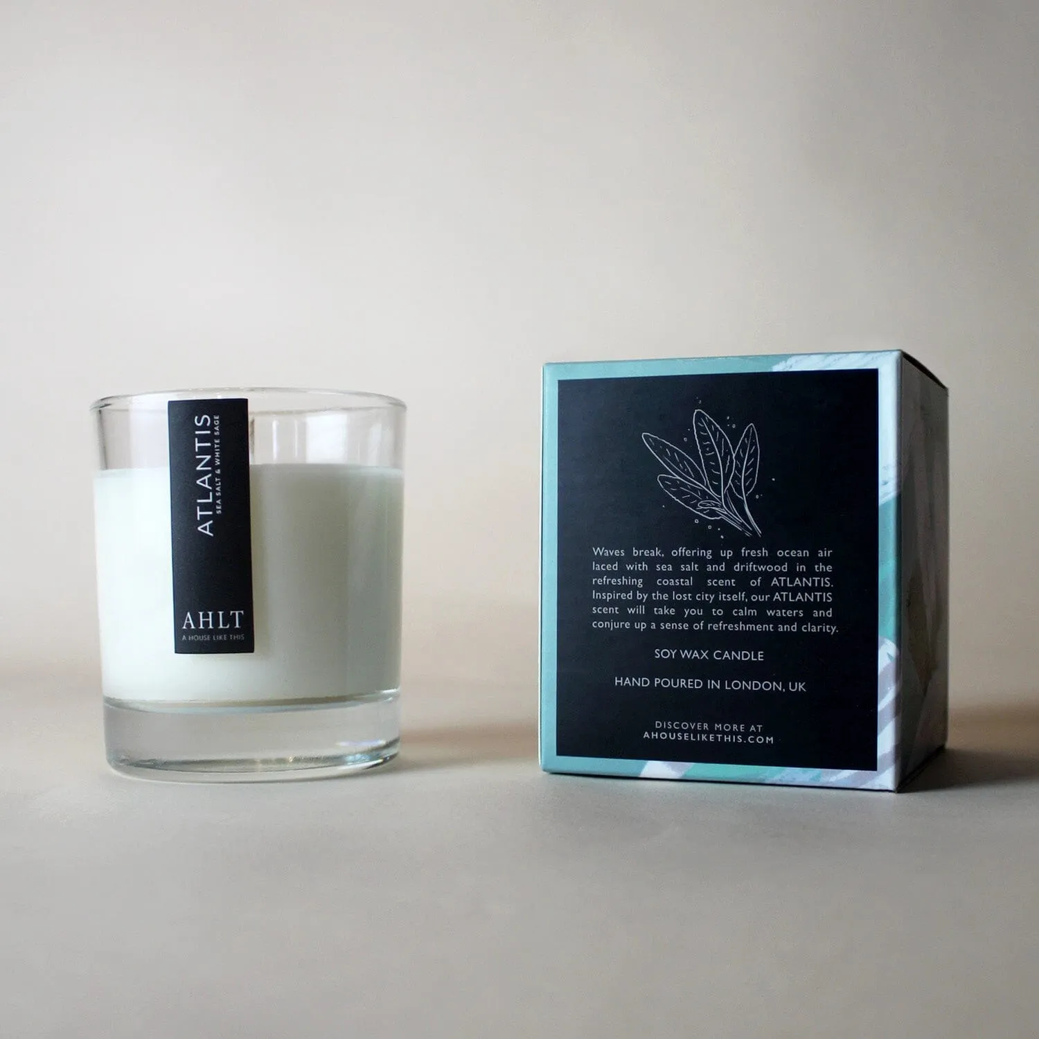 ATLANTIS Candle Clear Glass