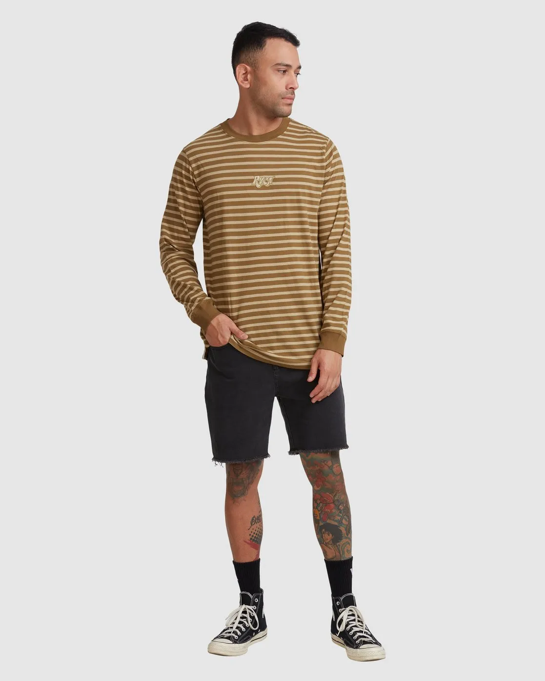 August Stripe Long Sleeve Tee