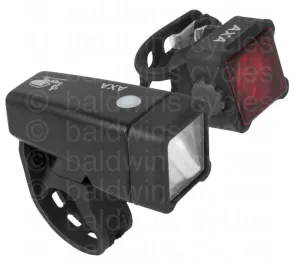 AXA Niteline T4-R USB Light Set (1 LED/4 LED)