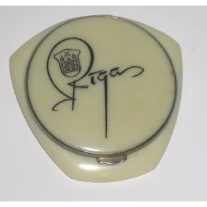 Bakelite Souvenir Compact By Riga
