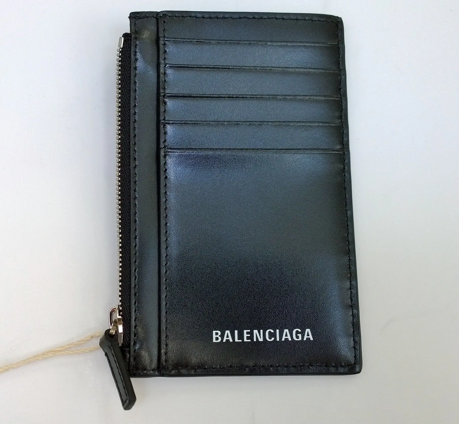 Balenciaga x Simpsons Card Wallet Black Leather Case