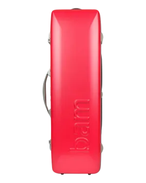 BAM Graffiti Oblong Hightech Violin Case Raspberry Red/Silver 4/4