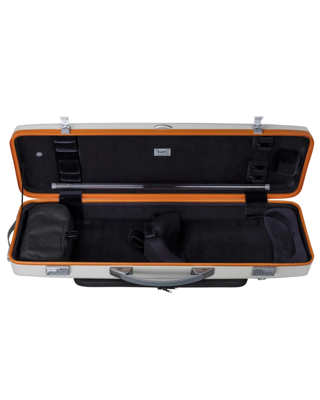 BAM Graffiti Oblong Hightech Violin Case White/Orange 4/4