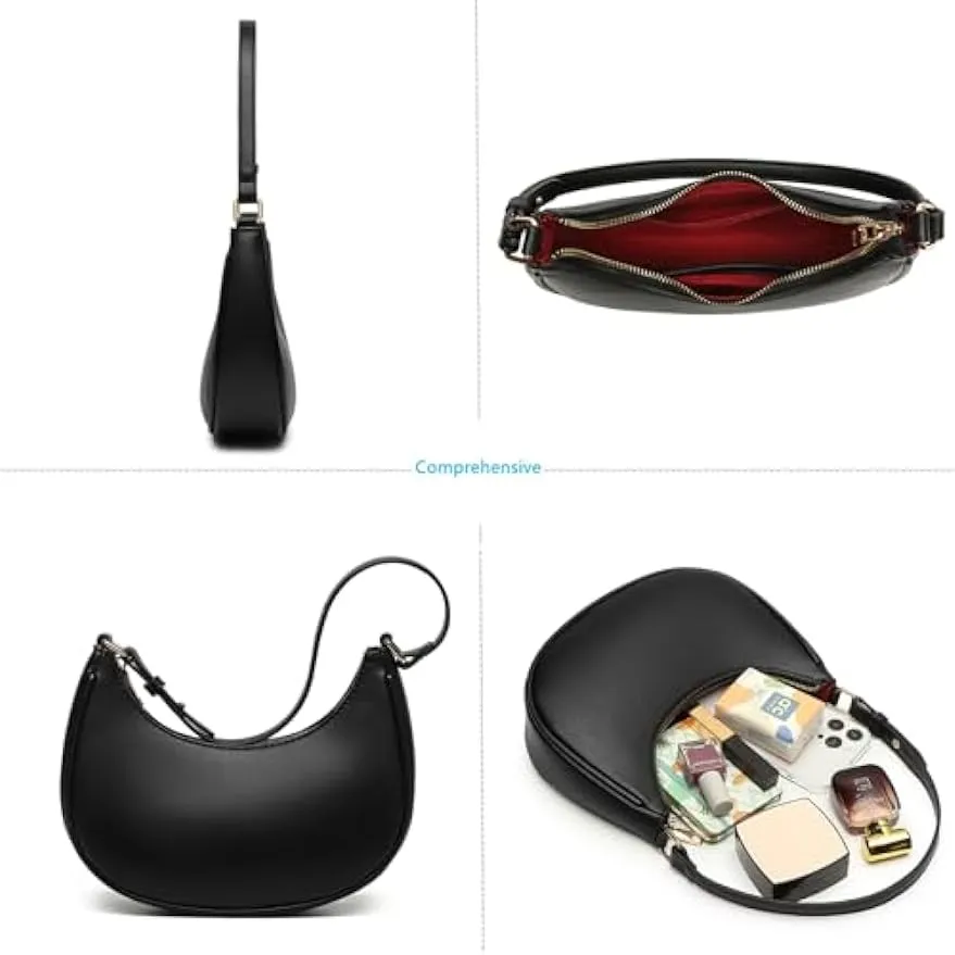 Barabum Retro Classic Clutch Shoulder Tote HandBag with Zipper Closure for Women