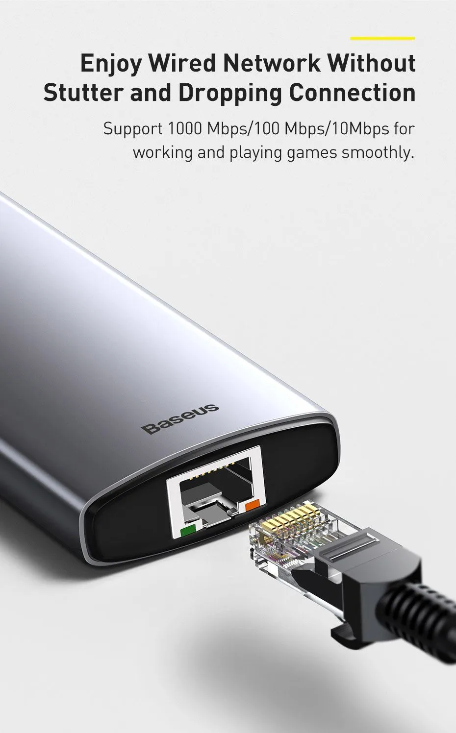 Baseus Metal Gleam Series 6-in-1 Multifunctional Type-C HUB Docking Station