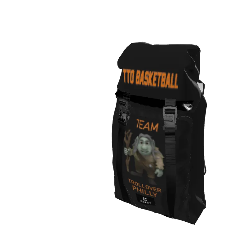 Basketball Dual Strap Black Dual Strap Backpack. (x 12)
