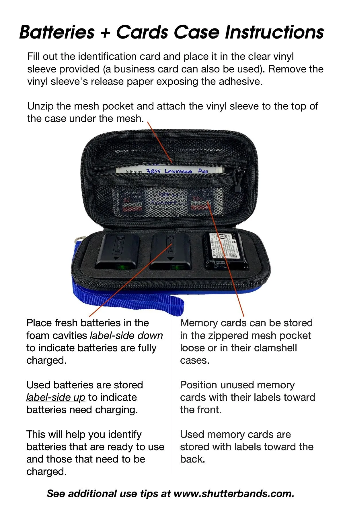 Batteries   Cards Case for Sony NP-FW50 (BC-001)