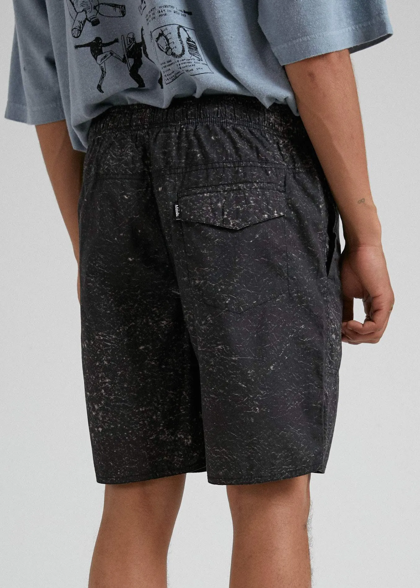 Baywatch Acids  - Elastic Waist Boardshort