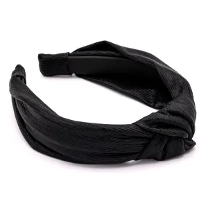 Bellefixe Knotted Headband (Metallic Black)
