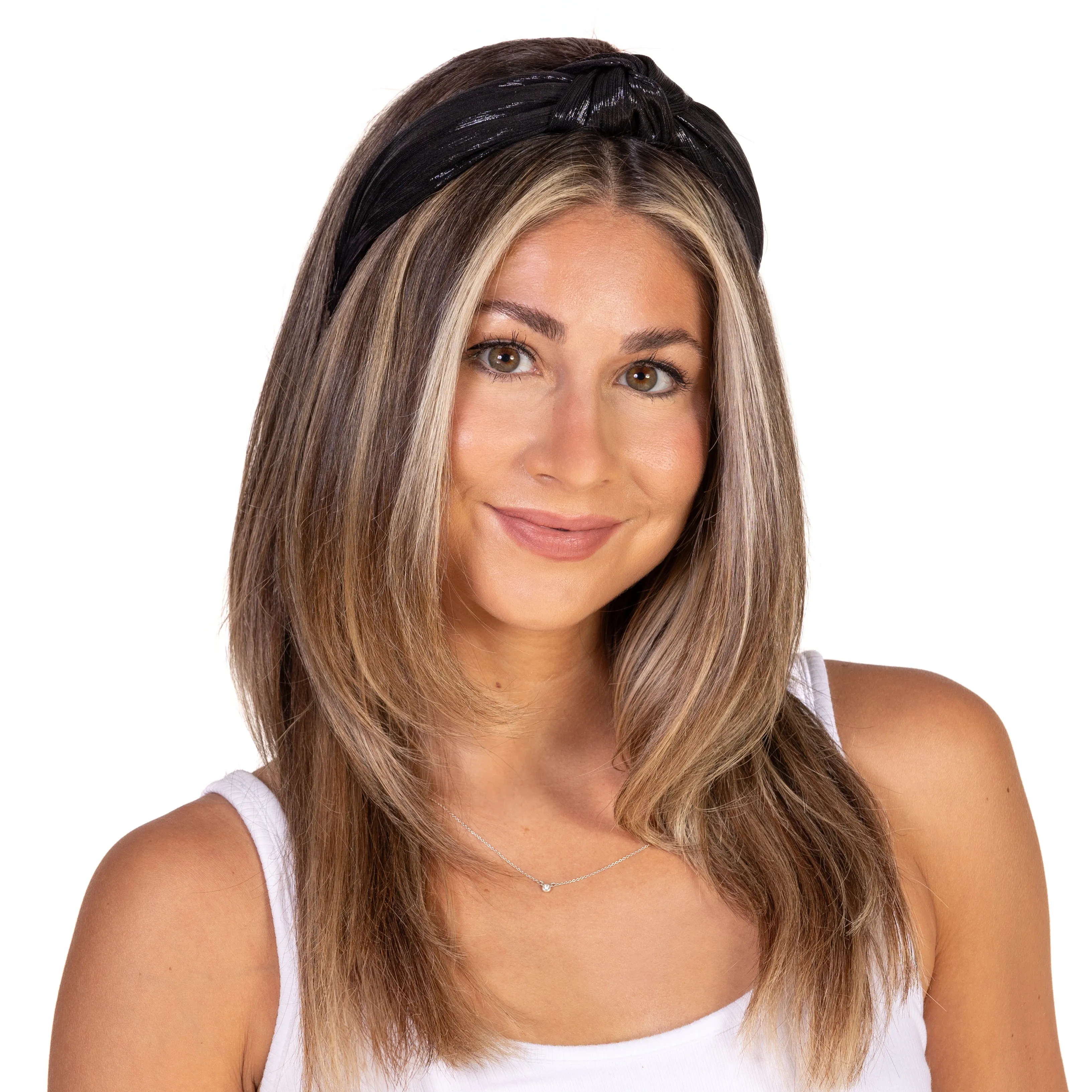 Bellefixe Knotted Headband (Metallic Black)