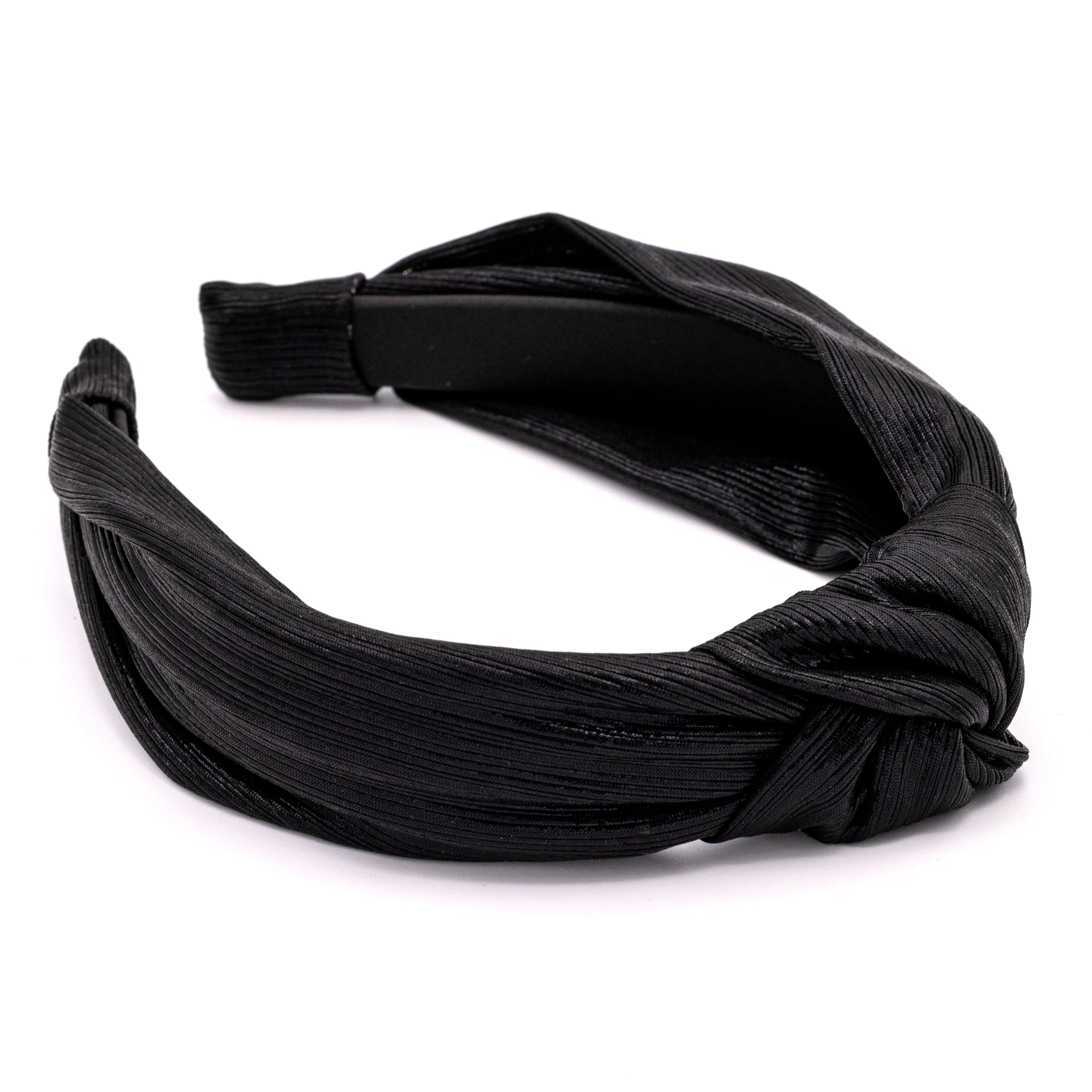 Bellefixe Knotted Headband (Metallic Black)