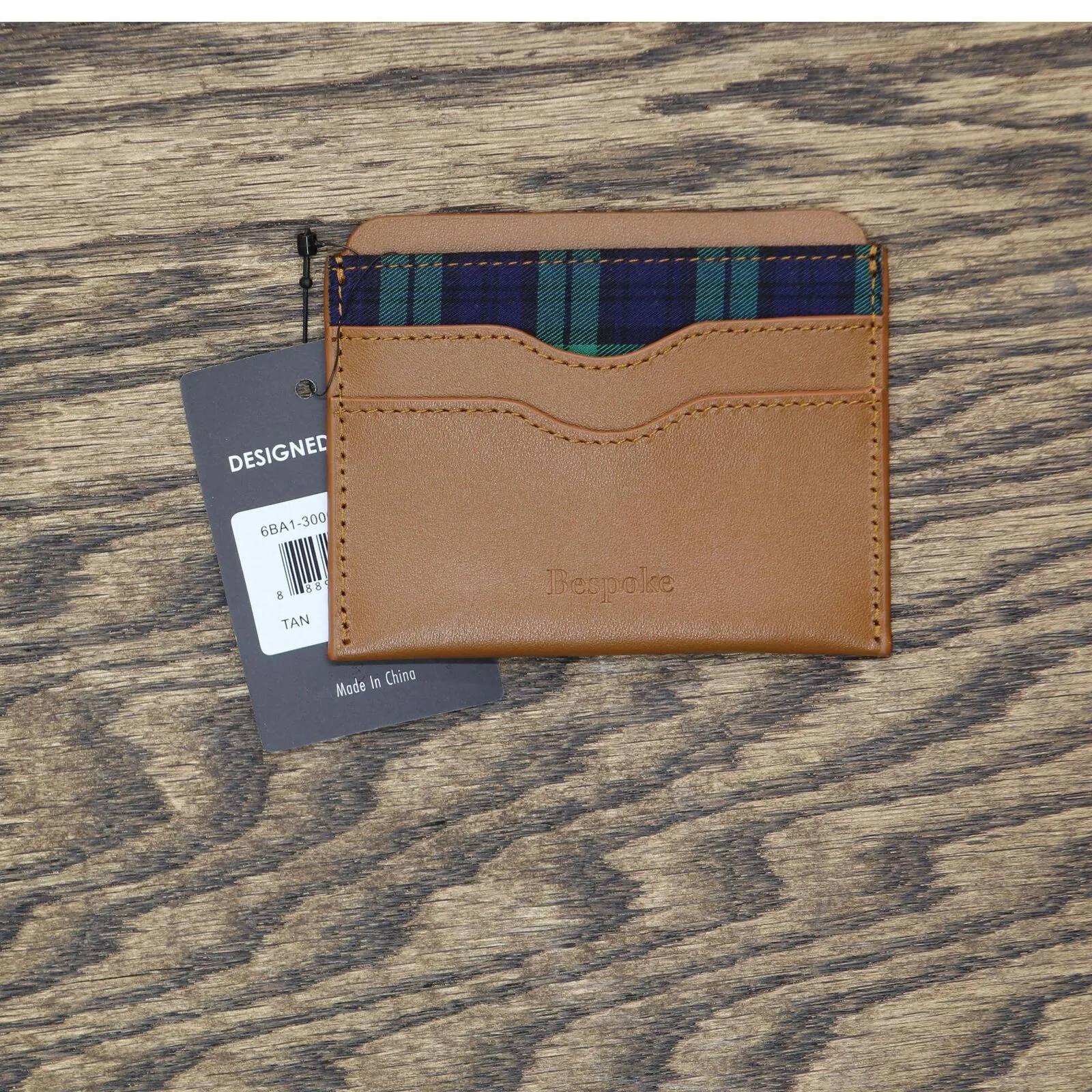 Bespoke Men's Edwin Leather Card Case 6BA1-3006