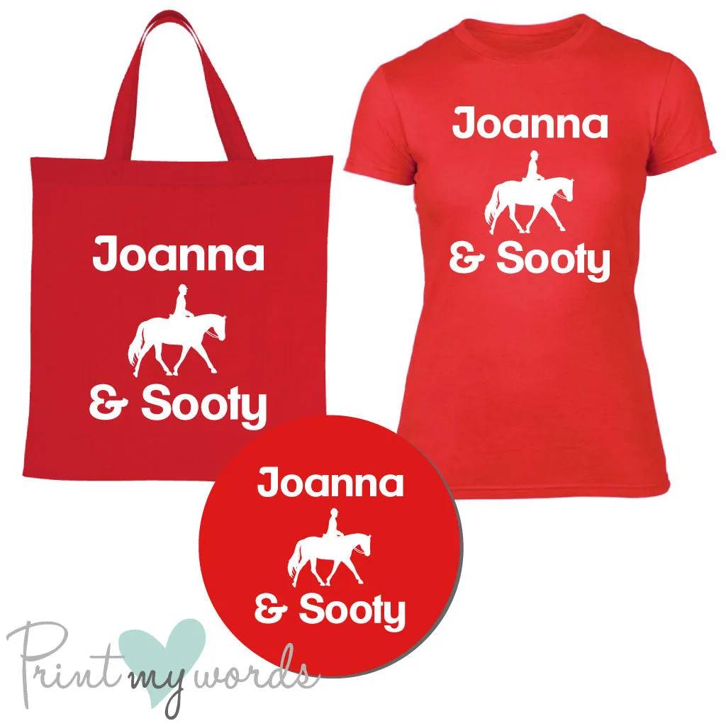 'Bexley' Ladies Personalised Matching Equestrian Set - Dressage Design