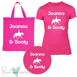 'Bexley' Ladies Personalised Matching Equestrian Set - Dressage Design