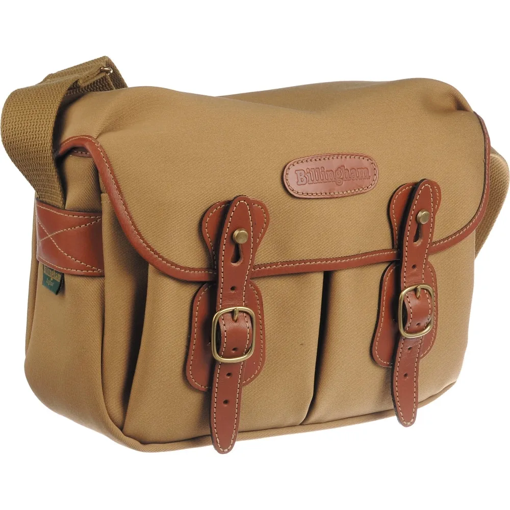 Billingham Small Hadley Shoulder Bag | Khaki with Tan Leather Trim