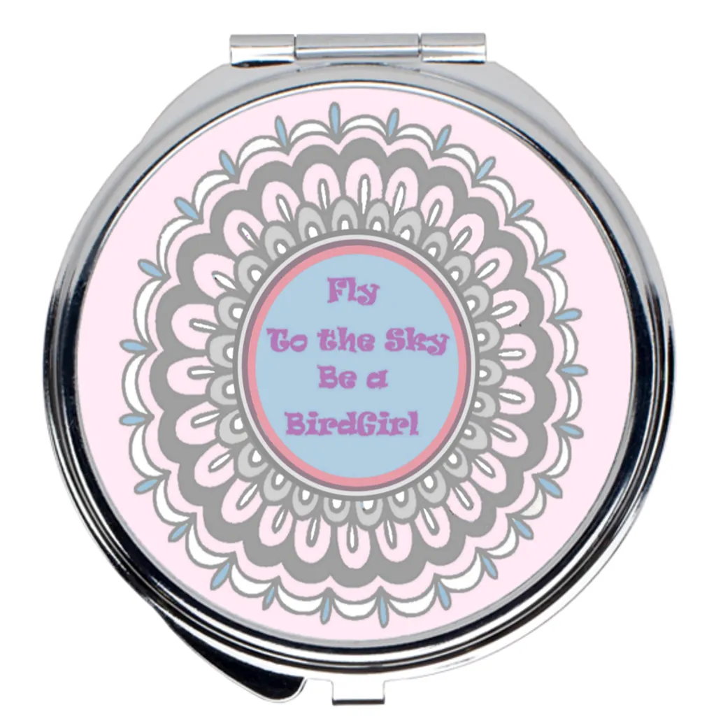BirdGirls Henna Flower Compact Mirror
