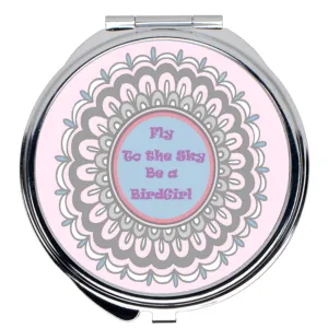 BirdGirls Henna Flower Compact Mirror