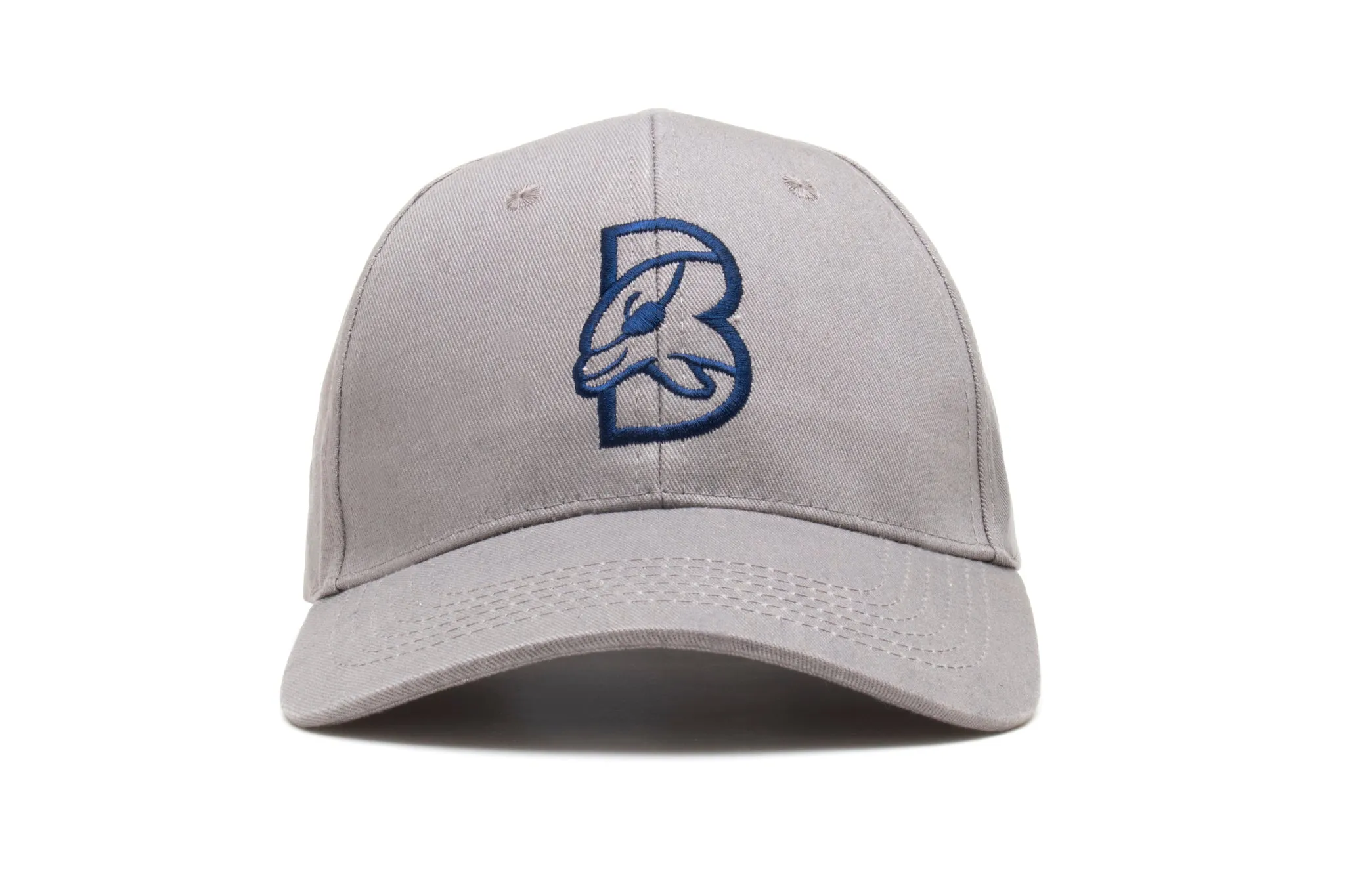 Biscayners Grey & Blue Logo Cap