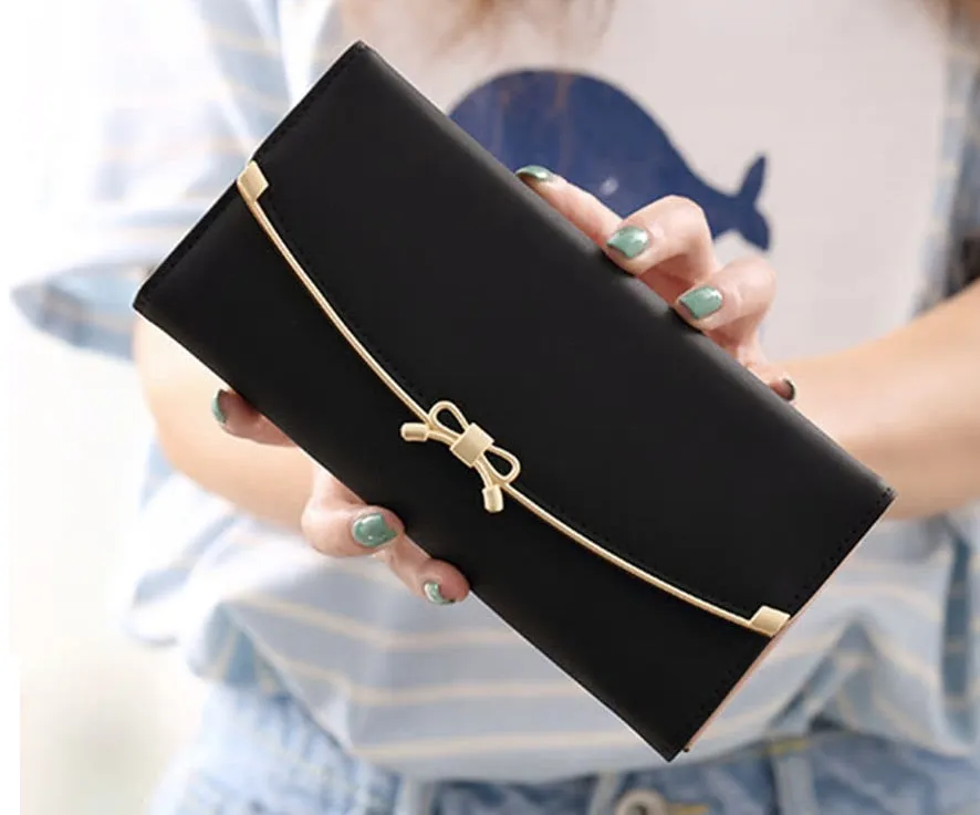 BLACK BOW WALLET