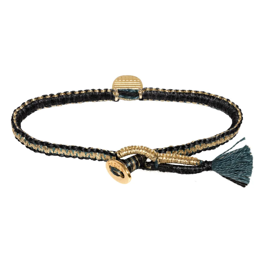BLACK BUDDHIST FLAG COBRA STITCH