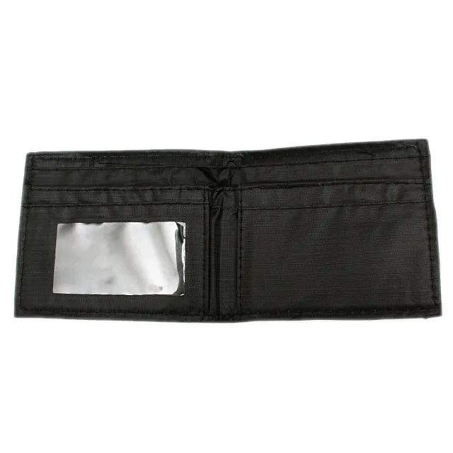 Black Faux Leather Credit Card Wallet