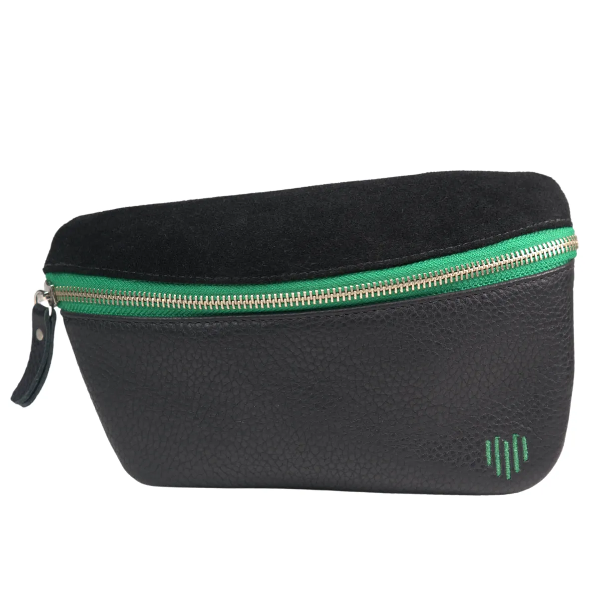Black leather belt bag & crossbody - Italian leather