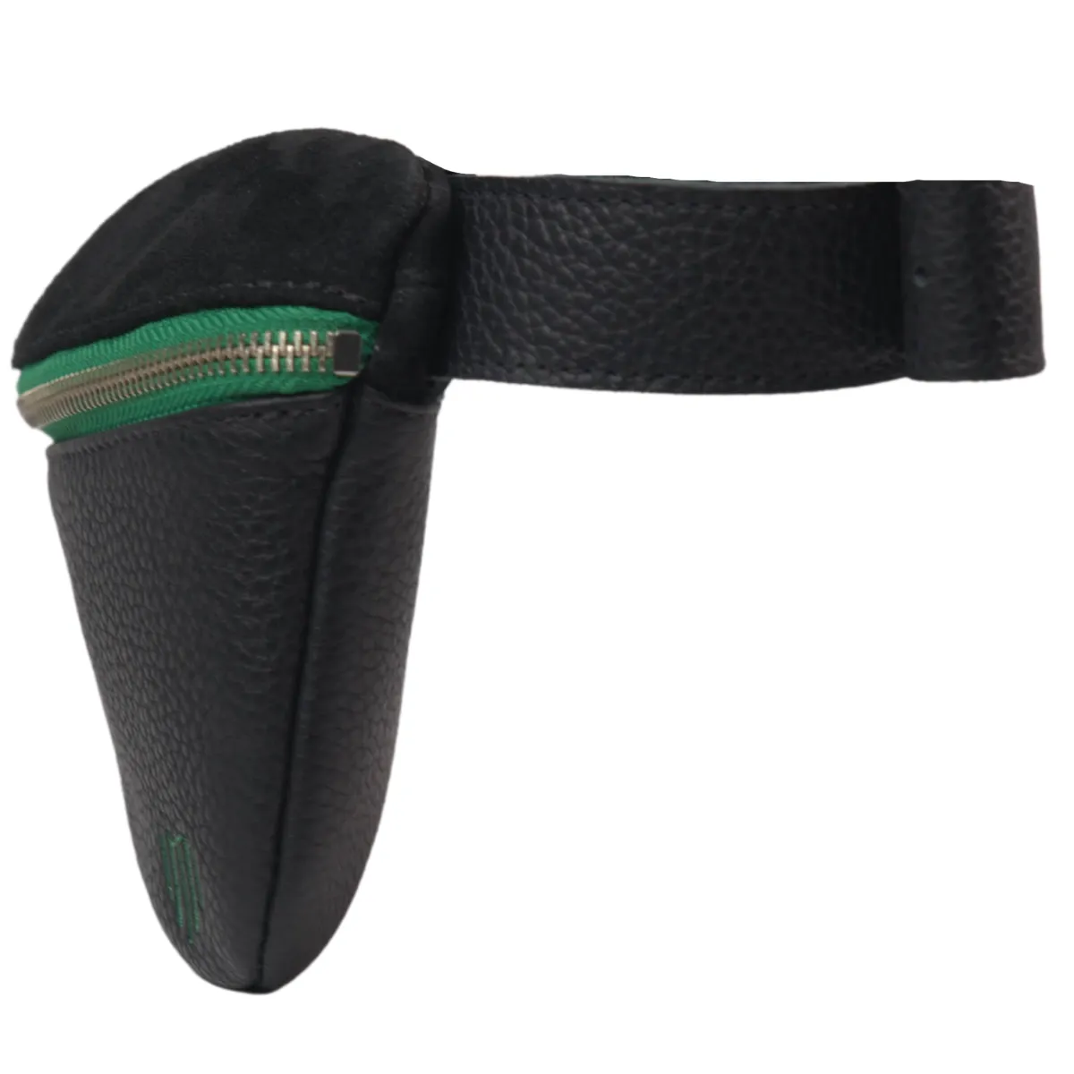 Black leather belt bag & crossbody - Italian leather