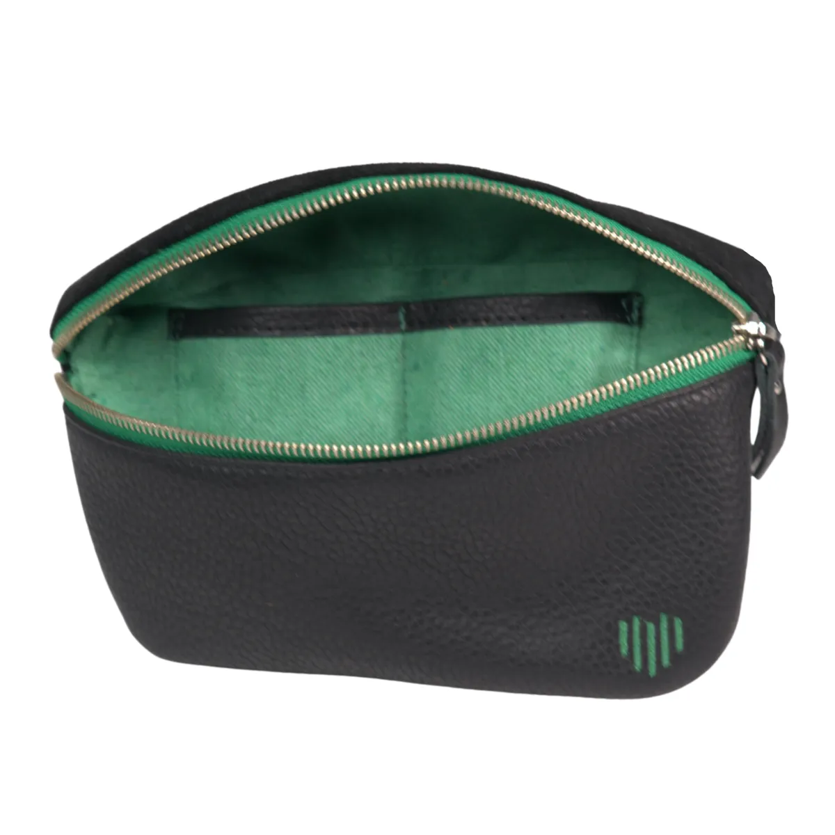 Black leather belt bag & crossbody - Italian leather