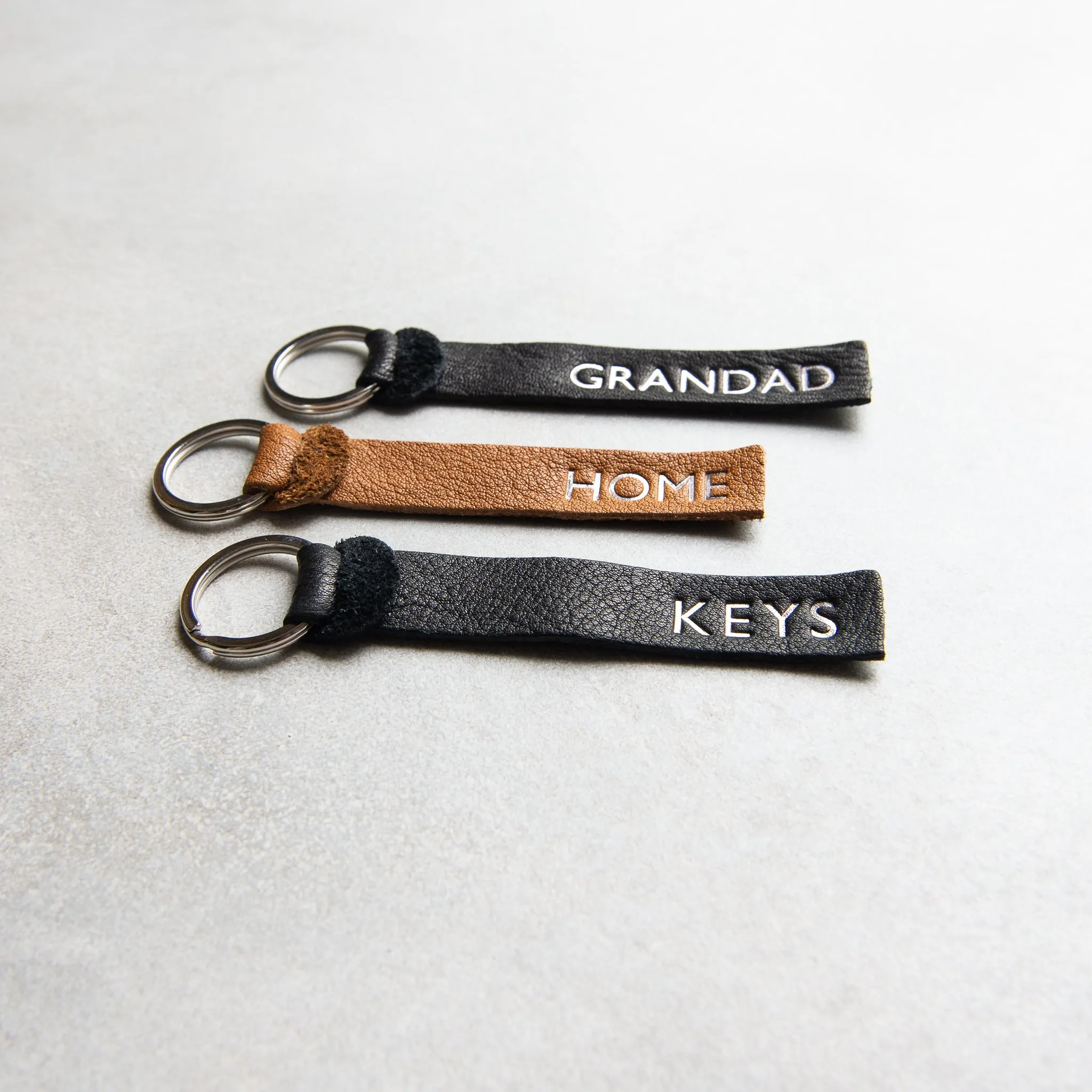 BLACK PERSONALISED KEY FOB