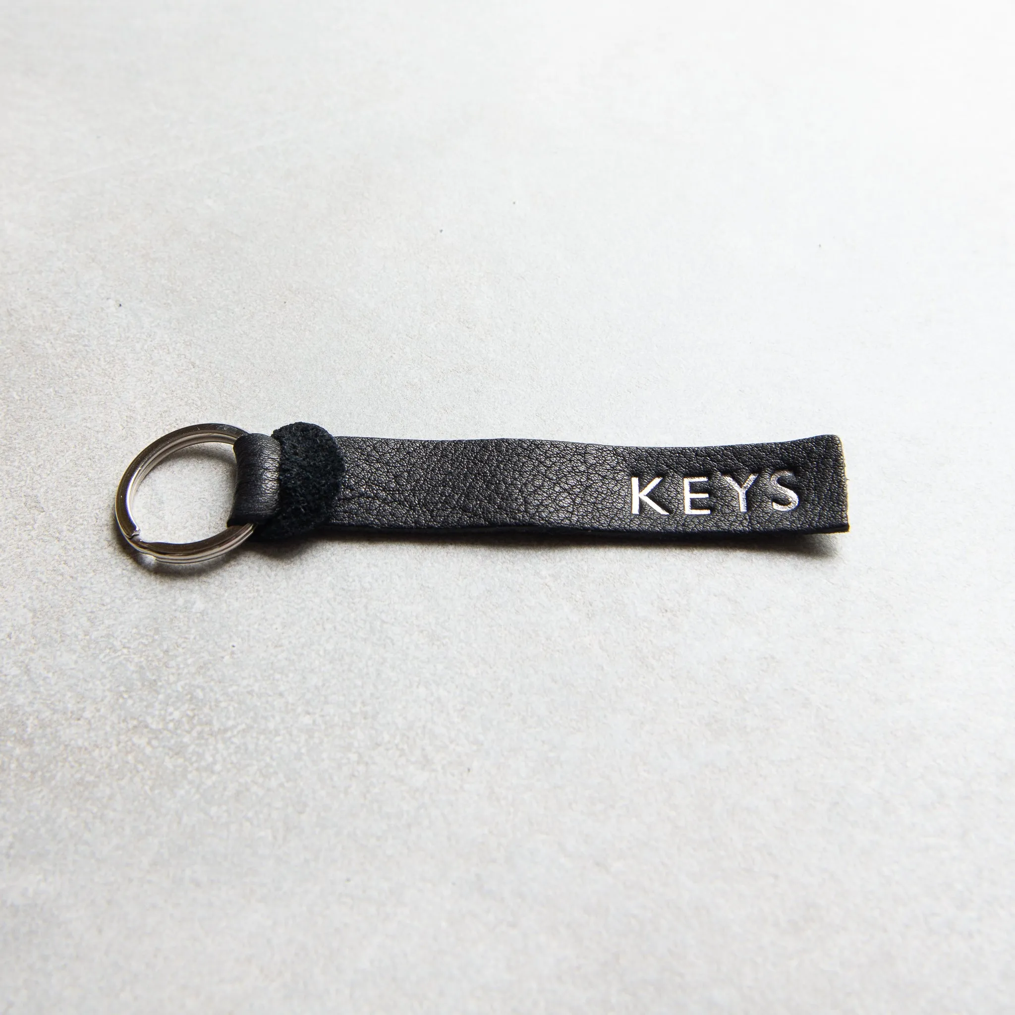 BLACK PERSONALISED KEY FOB
