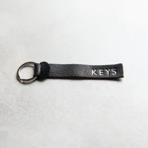 BLACK PERSONALISED KEY FOB
