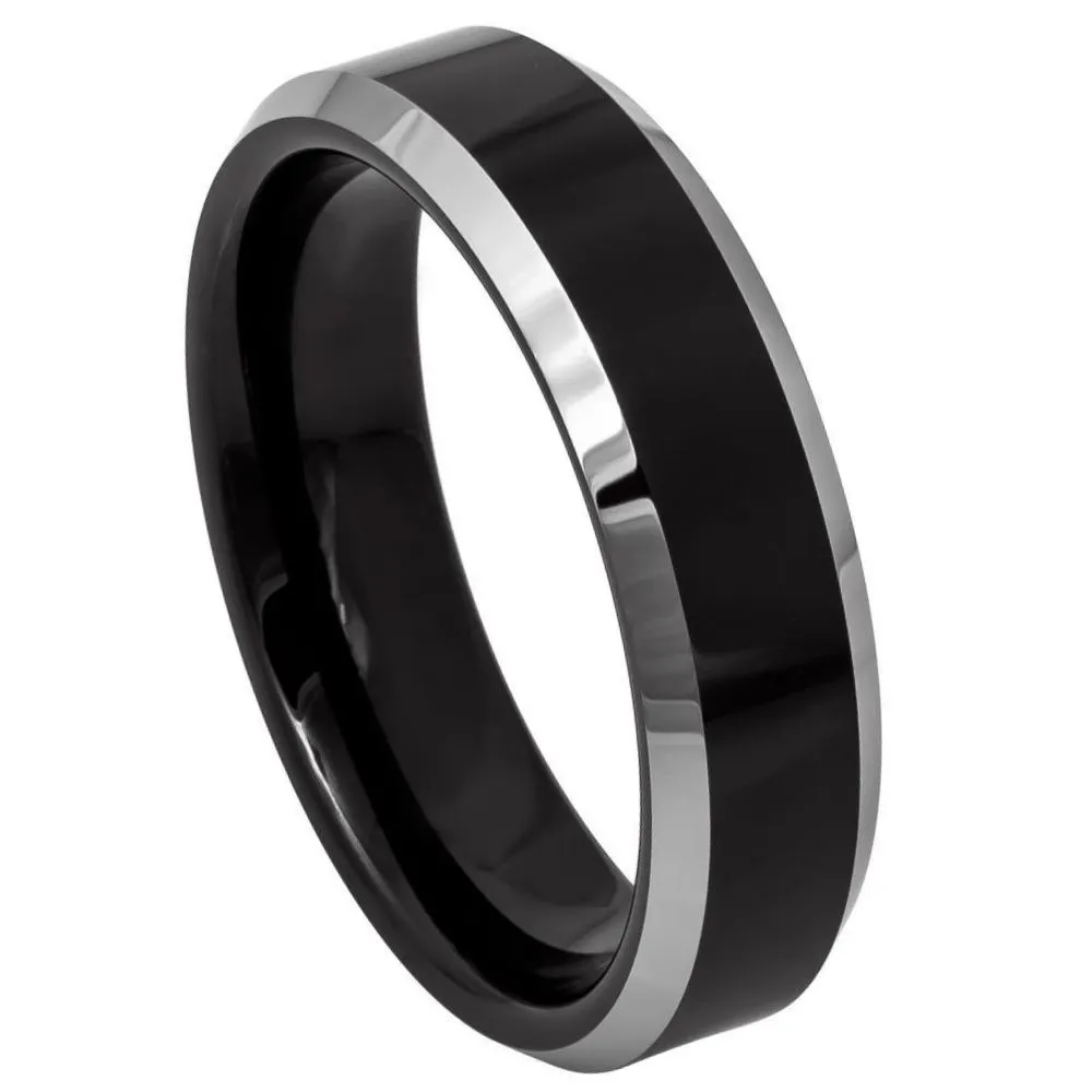Black Tungsten with White Edges