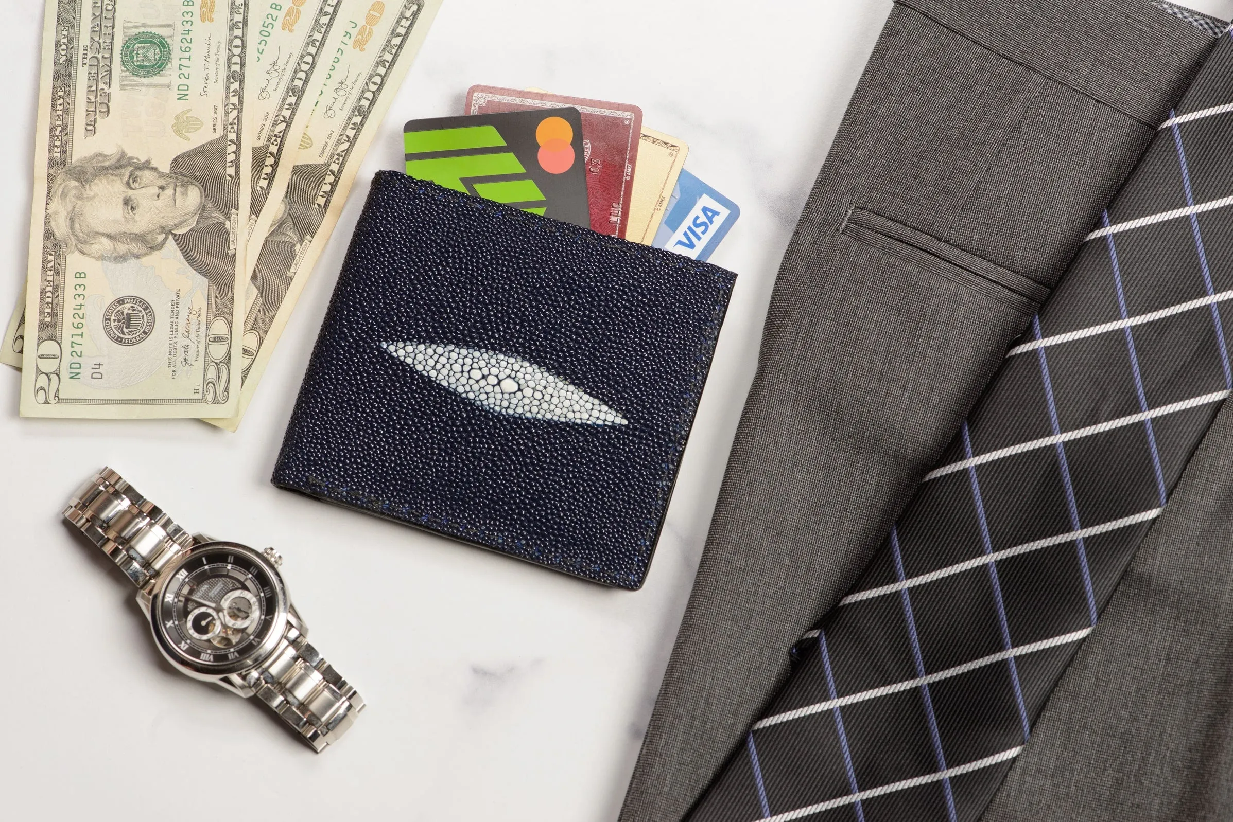Blue Stingray Bifold Wallet