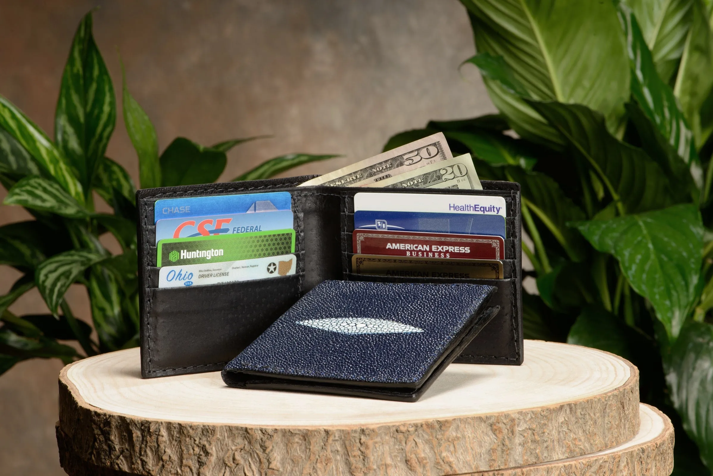 Blue Stingray Bifold Wallet