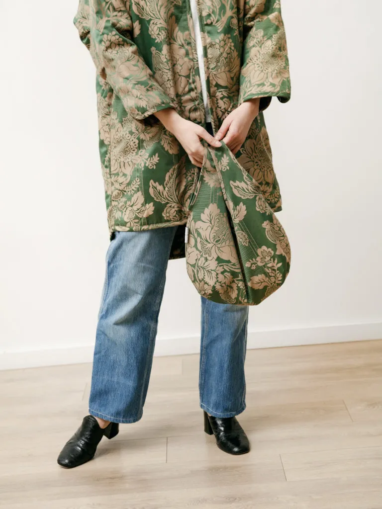 bola bag - jacquard green/gold