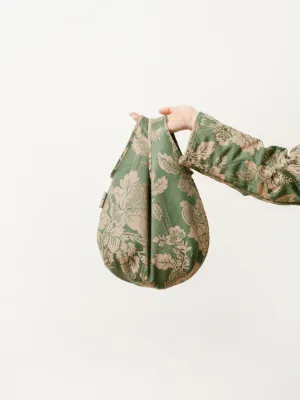 bola bag - jacquard green/gold