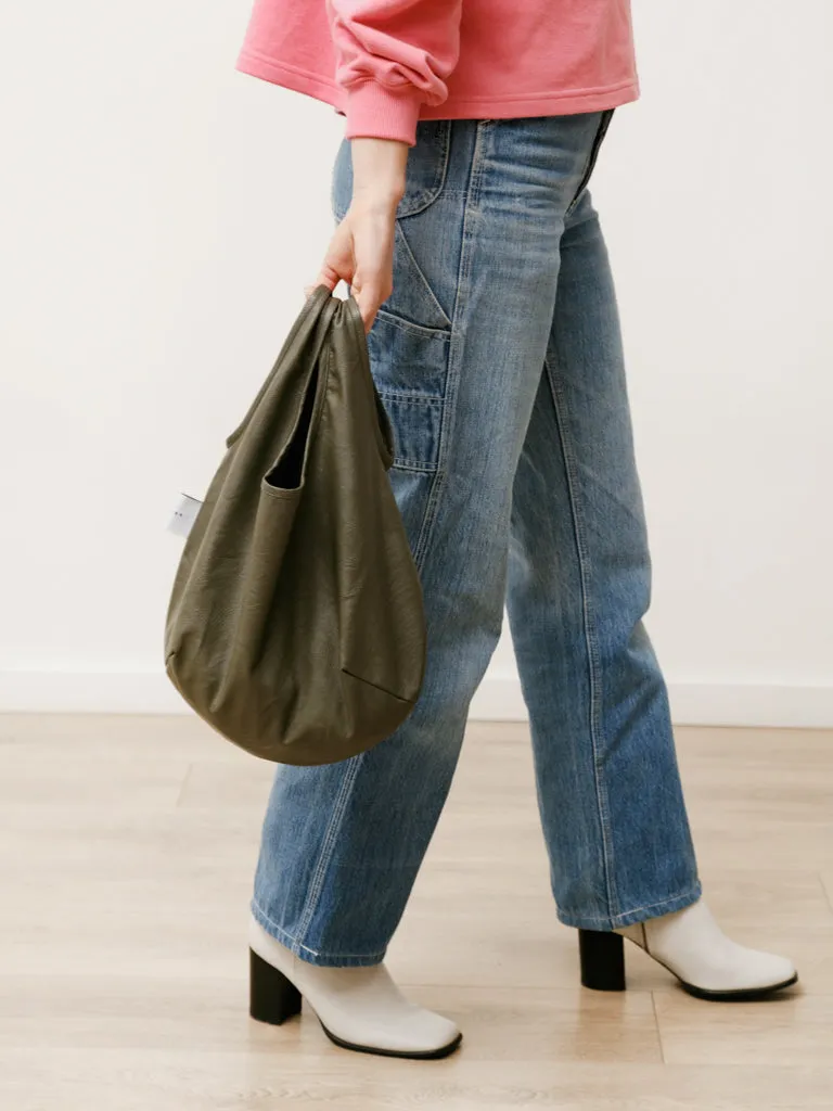 bola bag - vegan leather bonsai green