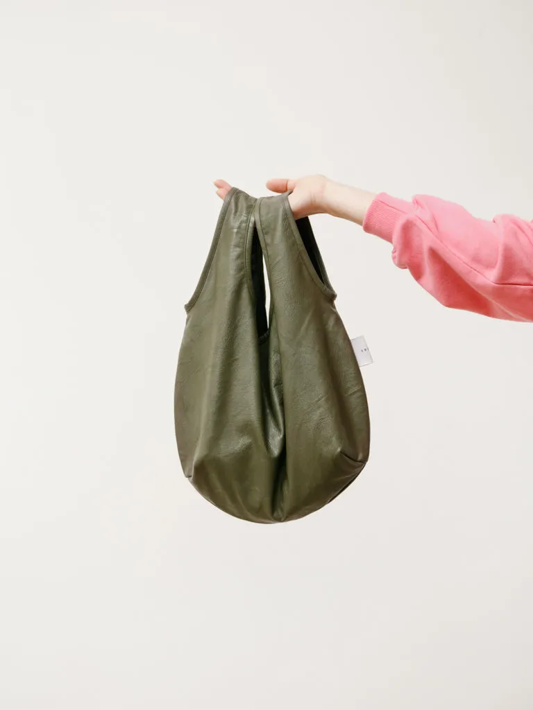 bola bag - vegan leather bonsai green