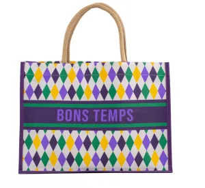 Bon Temps Harlequin Carryall Tote