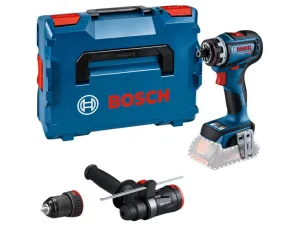 Bosch GSR 18V-90 FC Pro FlexiClick Drill Driver   2 Attachments in Case 18V Bare Unit