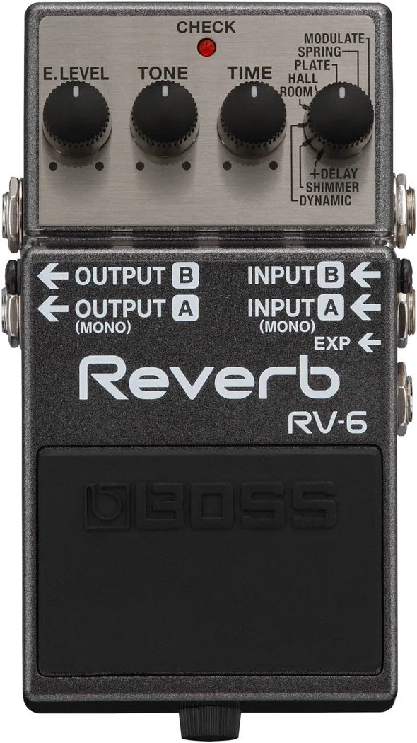 Boss RV-6 Reverb Compact Pedal