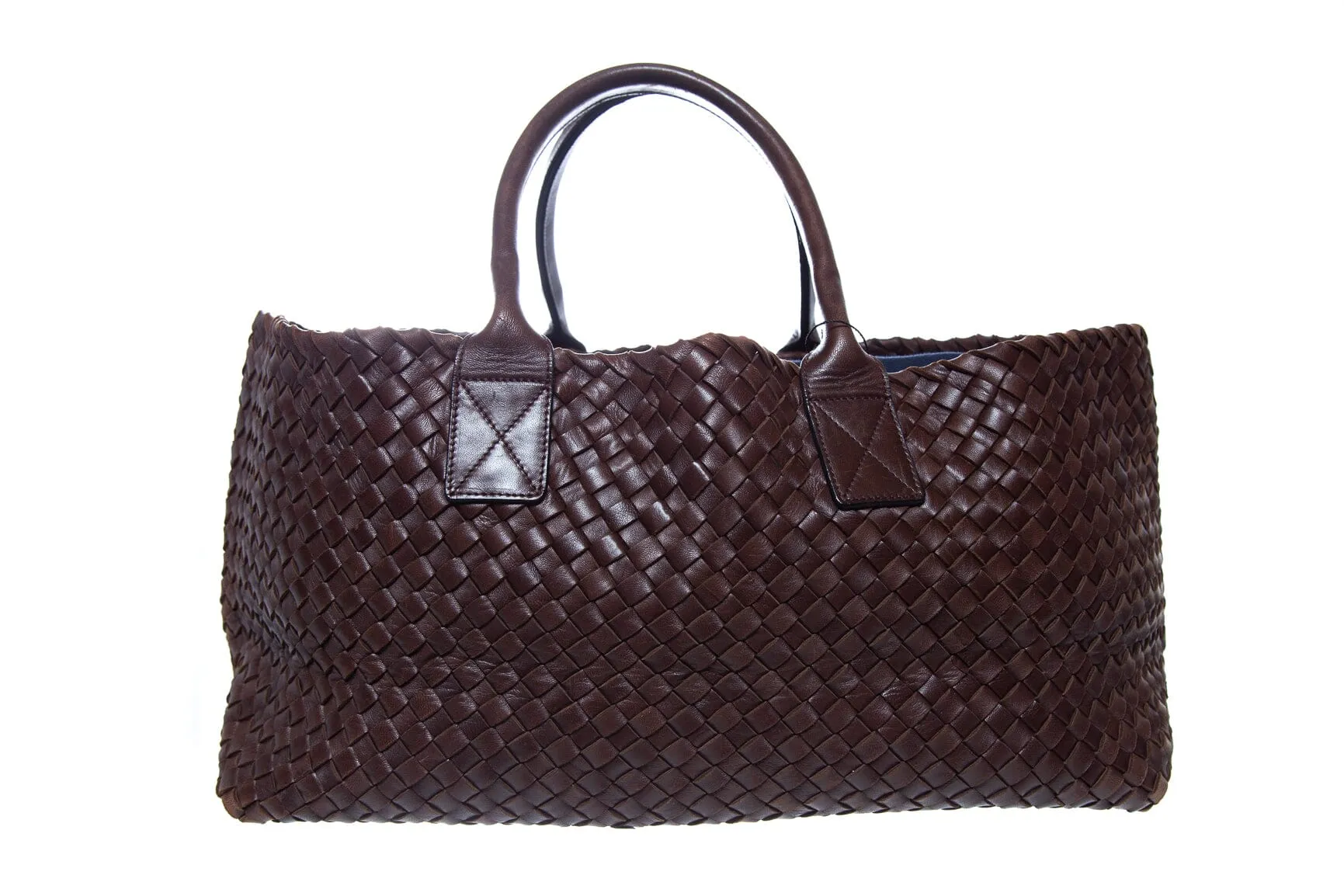 Bottega Veneta Chocolate Intrecciato Cabat Tote