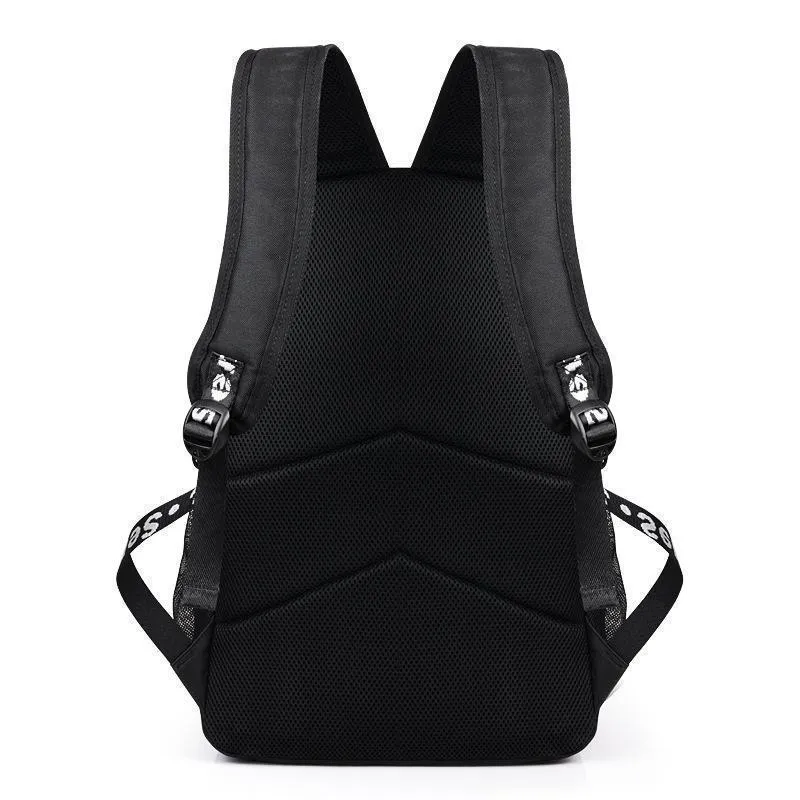 Boys School Charging Backpack Student Luminous Animation Usb Charge Changeover Joint
