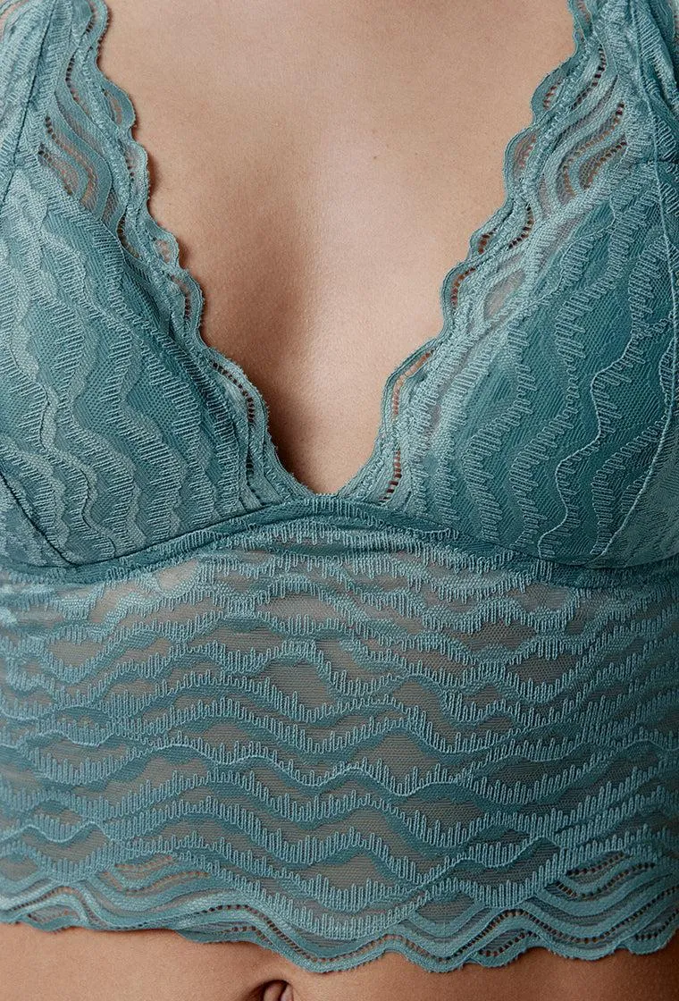 Bralette crop top Ariane - Sea green