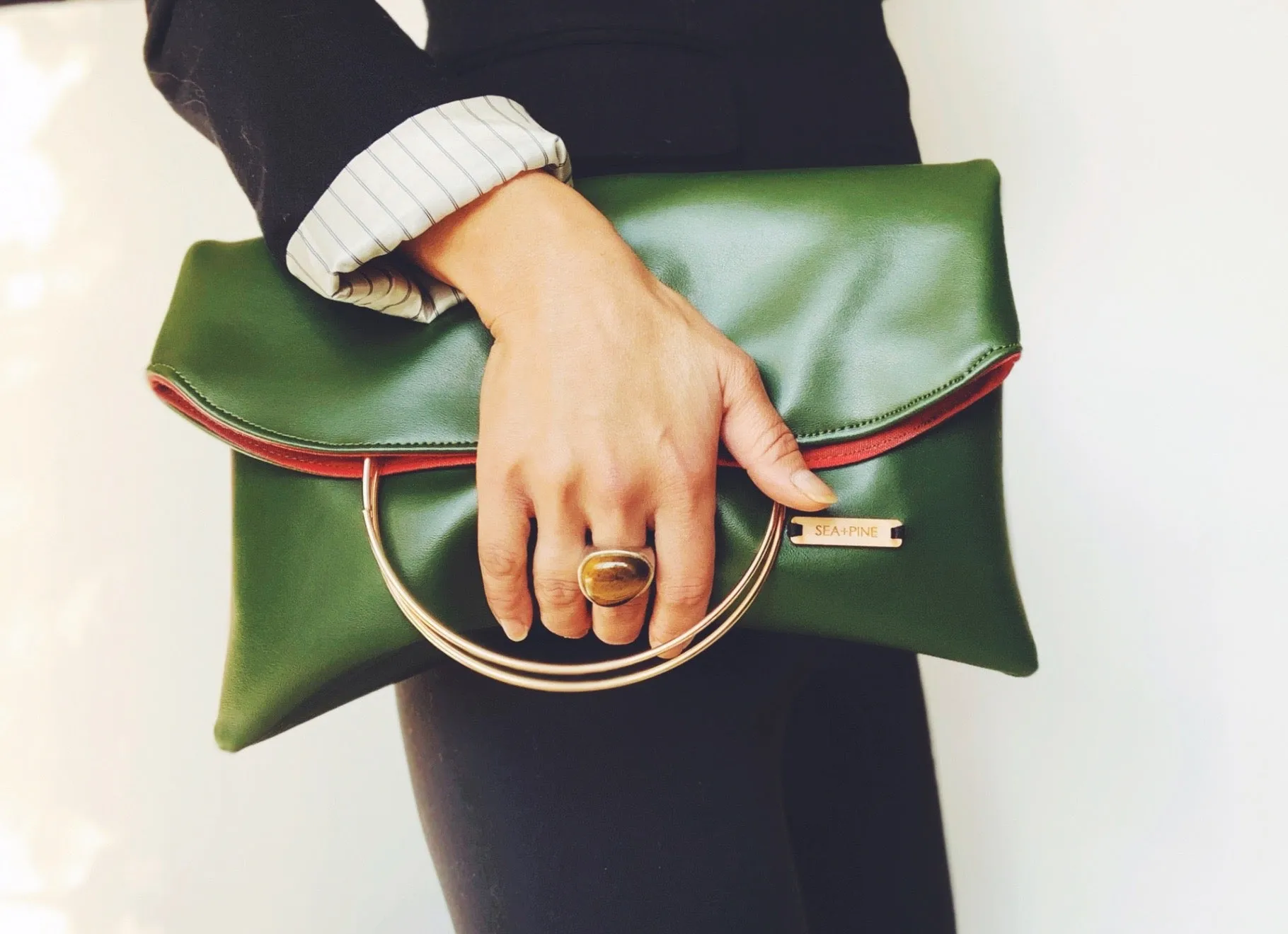 Brass Ring Clutch